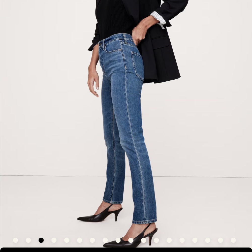 Banana Republic Premium Denim High Rise Slim Jeans - Size 27